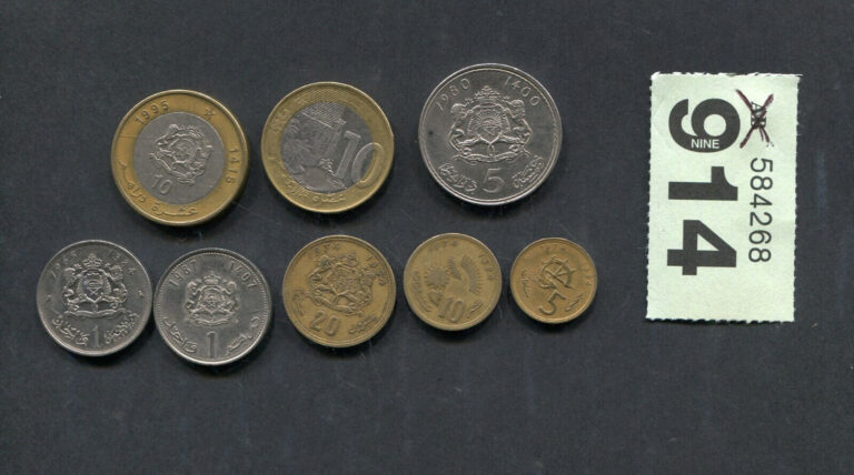 Read more about the article Lot of  8        coins of    Morocco