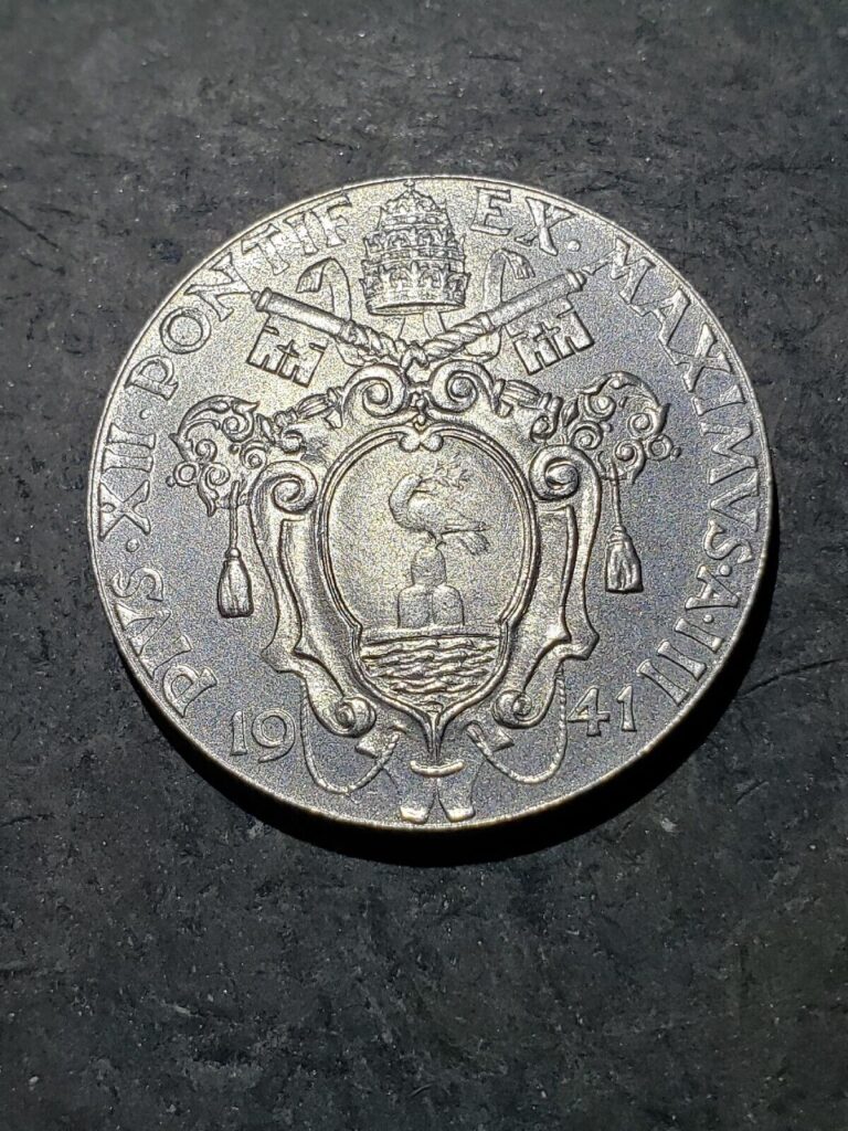 Read more about the article 1941 Vatican City Pius XII  1 Lira Coin #may111