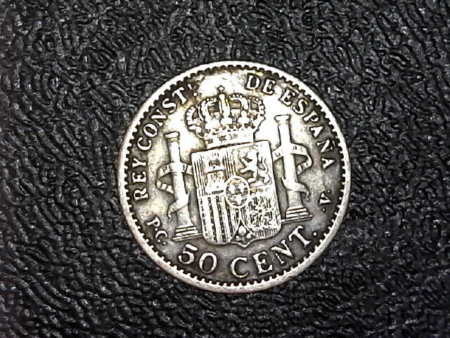 Read more about the article 1904 Spain 50 Cents Silver Coin Alfonso