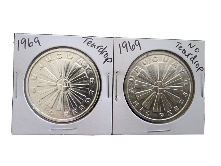 Read more about the article URUGUAY FAO MIL PESOS 1969 SILVER COINS