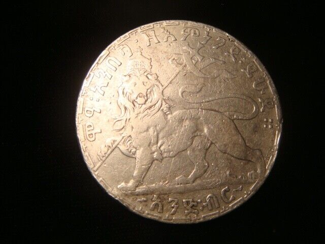 Read more about the article ETHIOPIA. MENELIK II  1889-1913. BIRR 1895. Regular wear. Uncleaned.