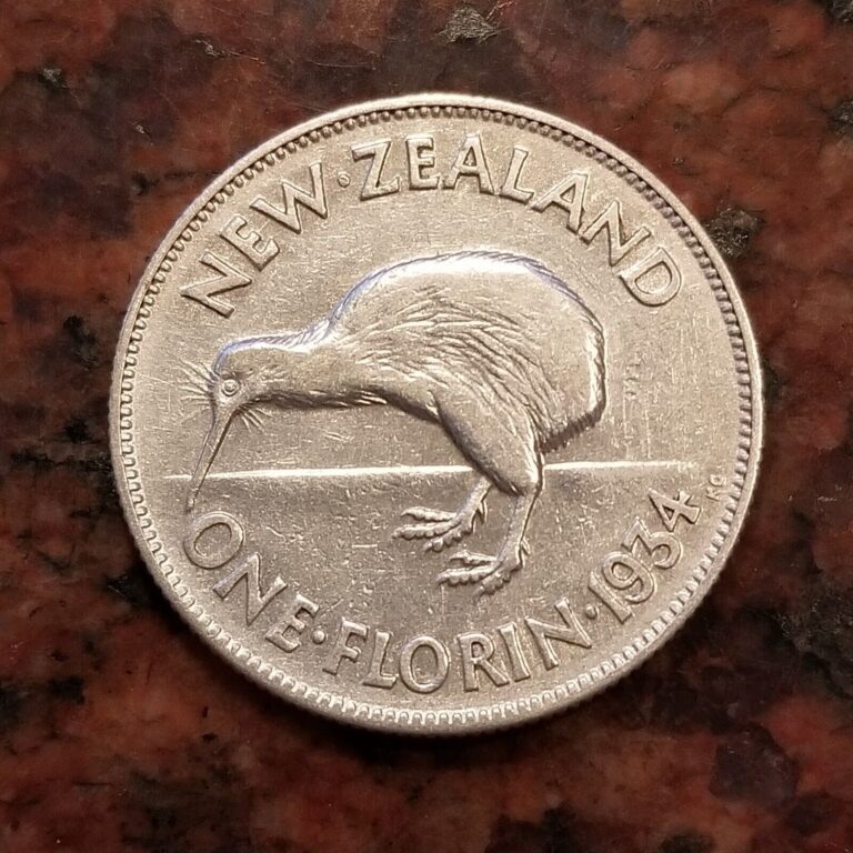 Read more about the article 1934 NEW ZEALAND 1 FLORIN COIN