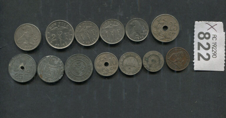Read more about the article Set of  13  coins of Belgium