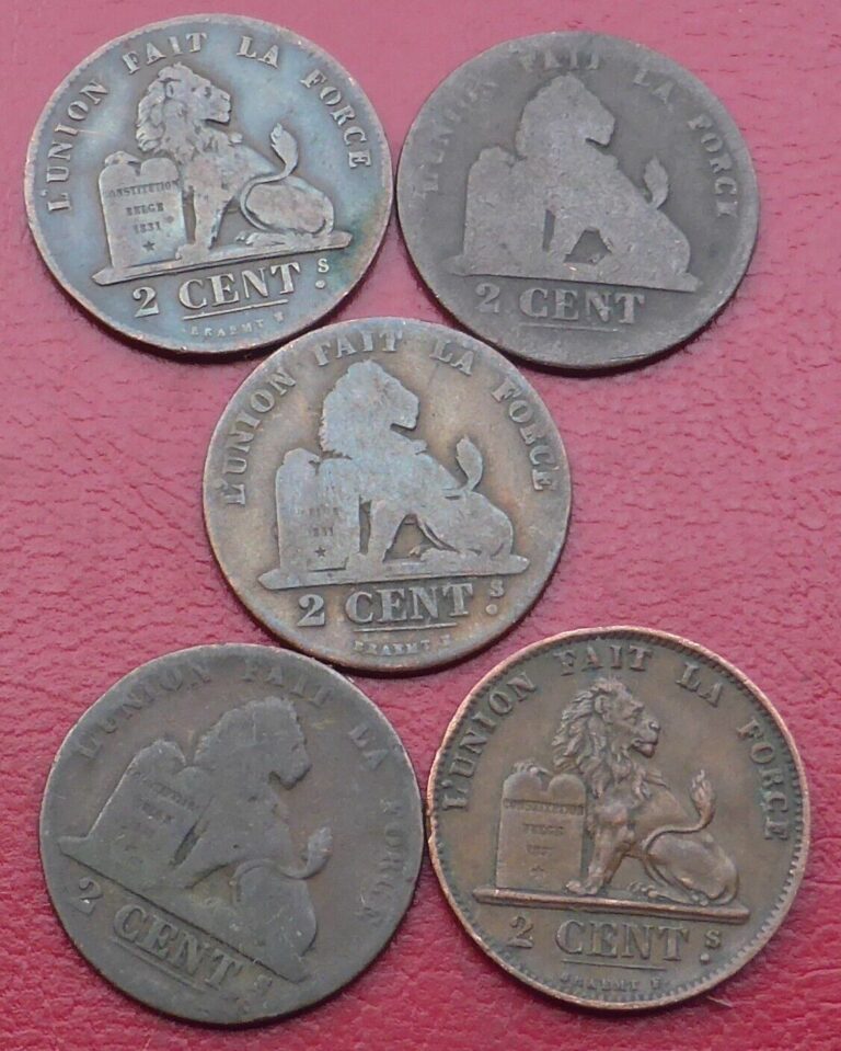 Read more about the article 5 VERY OLD 1800’S COPPER COINS FROM BELGIUM / LOT 96