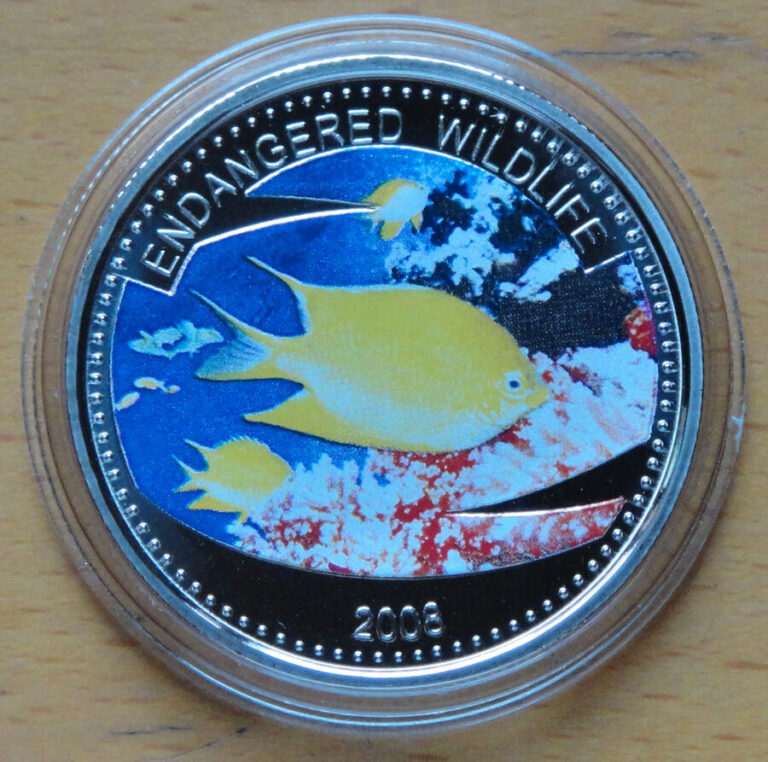 Read more about the article Palau One Dollar Coin  ENDANGERED WILDLIFE  2008  UNC