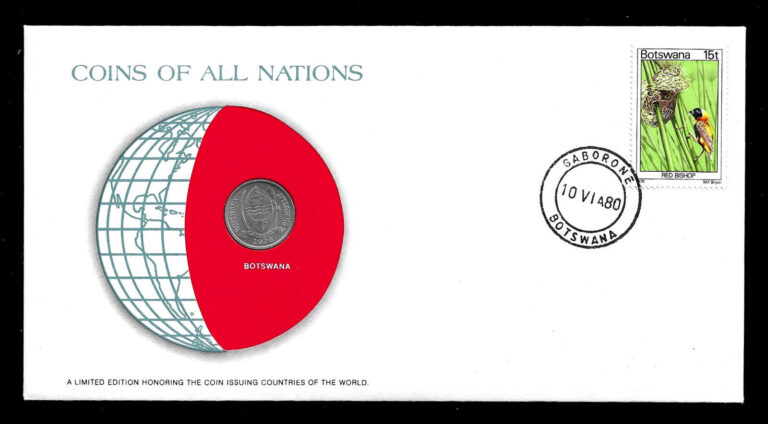 Read more about the article 1976 Botswana Coins Of All Nations The Franklin Mint Uncirculated Coin