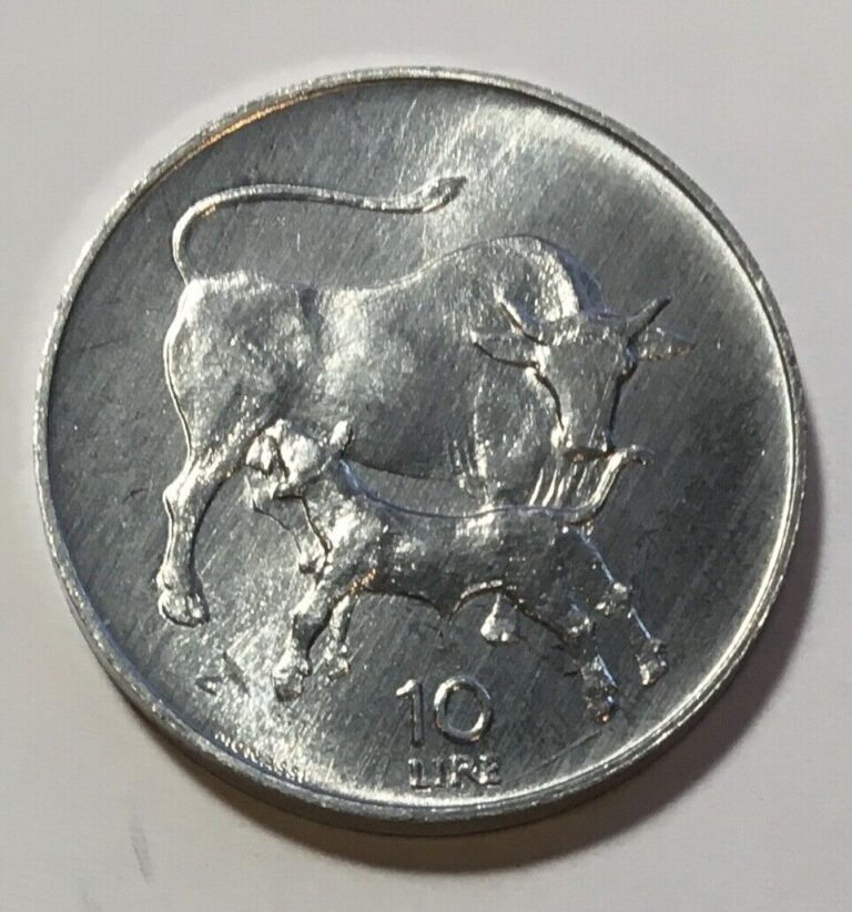 Read more about the article San Marino 10 Lire 1972 – Cow feeding Calf – Uncirculated