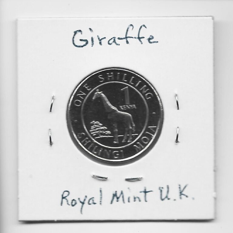 Read more about the article Kenya 1 Shilling 2018 K45 Lions and Giraffe Animals Minted in UK.