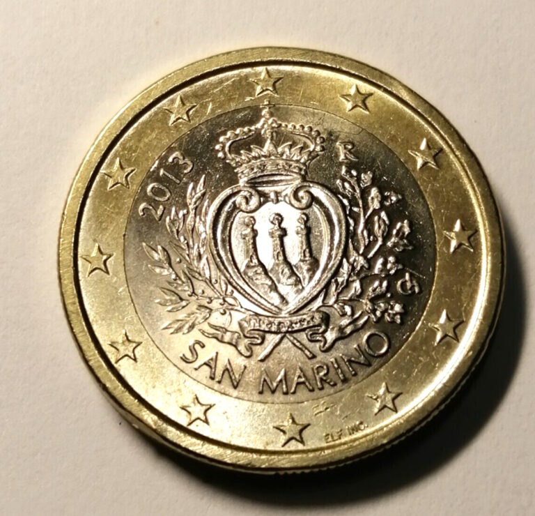 Read more about the article * San Marino  * 2013  * 1 euro  -cond   UNC   *very rare