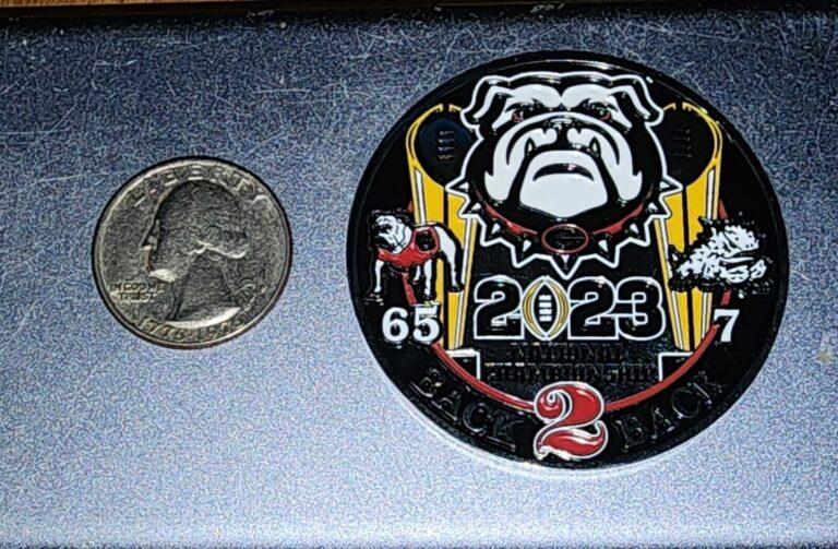 Read more about the article 2023 GEORGIA BULLDOGS  BACK 2 BACK CHAMPIONSHIP COIN