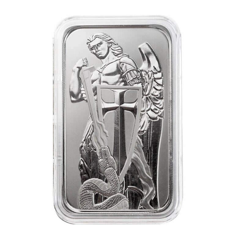 Read more about the article ARCHANGEL MICHAEL – 1 oz Pure Silver Bar in Capsule – Scottsdale Mint