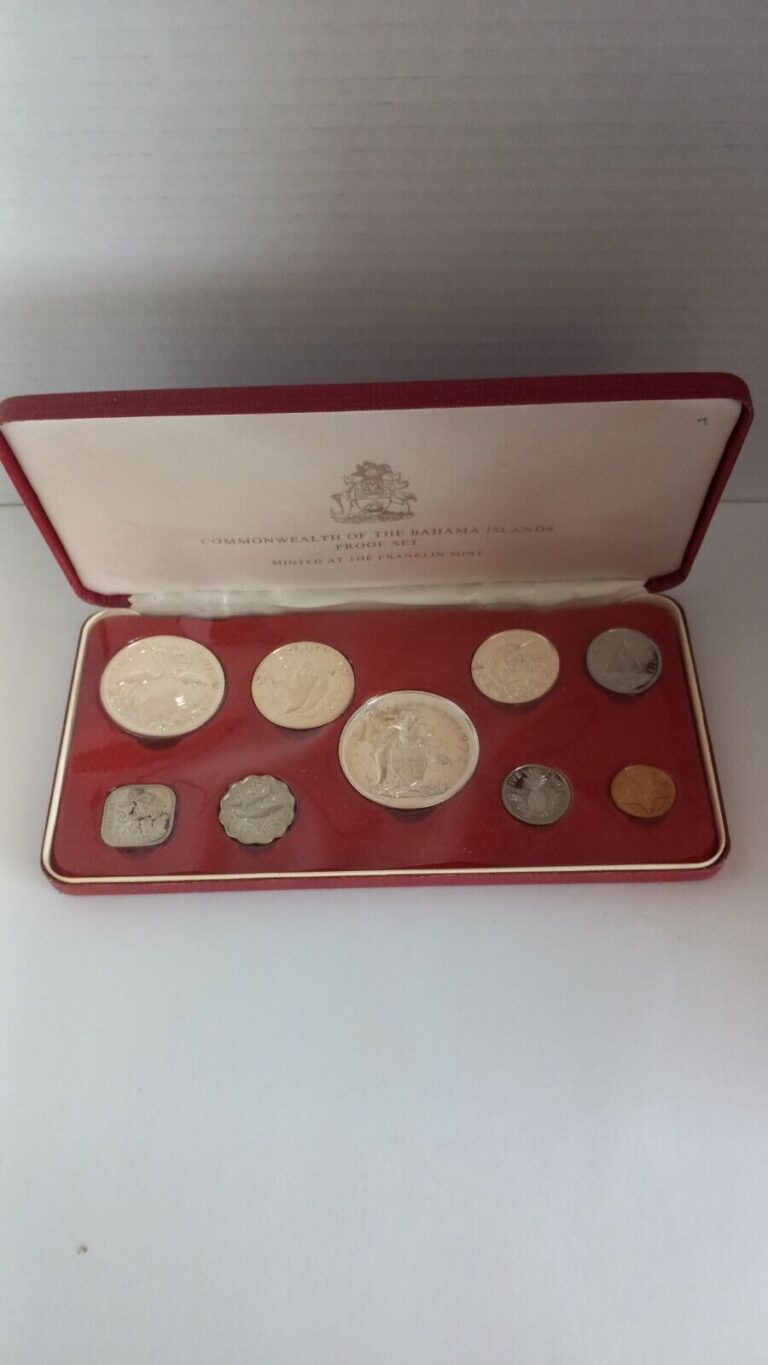 Read more about the article 1972 COMMONWEALTH OF THE BAHAMAS 9 COIN SILVER PROOF SET FRANKLIN MINT