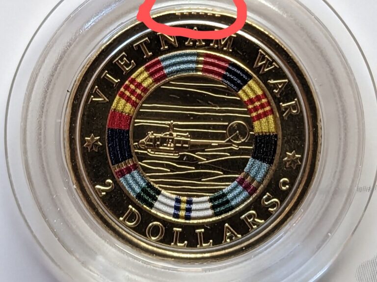 Read more about the article ✅ STRONG RARE ERROR 🪙  2023 $2 Vietnam War Anniversary ‘C’ Coin Mintmark UNC