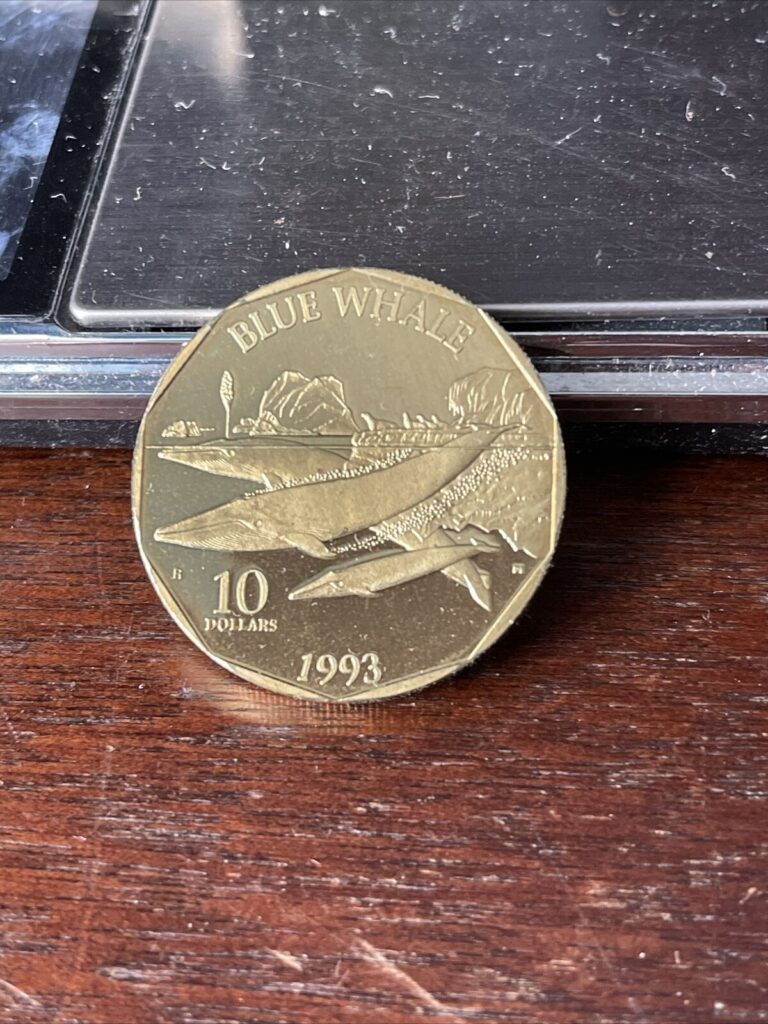 Read more about the article MARSHALL ISLANDS “BLU WHALE” $10 BRASS COINS