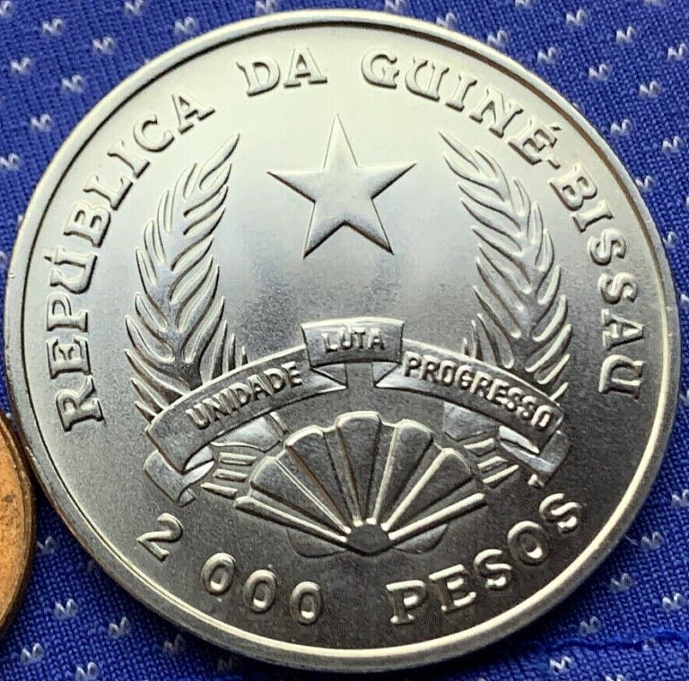 Read more about the article 1991 Guinea Bissau 2000 Pesos Coin GEM UNC Olympics ( 5000 Minted )  #ZM78