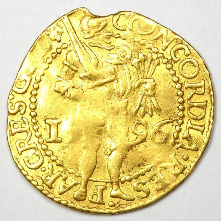 Read more about the article 1596 Netherlands Gelderland Gold Ducat Coin (1D) – VF / XF Details – Rare!