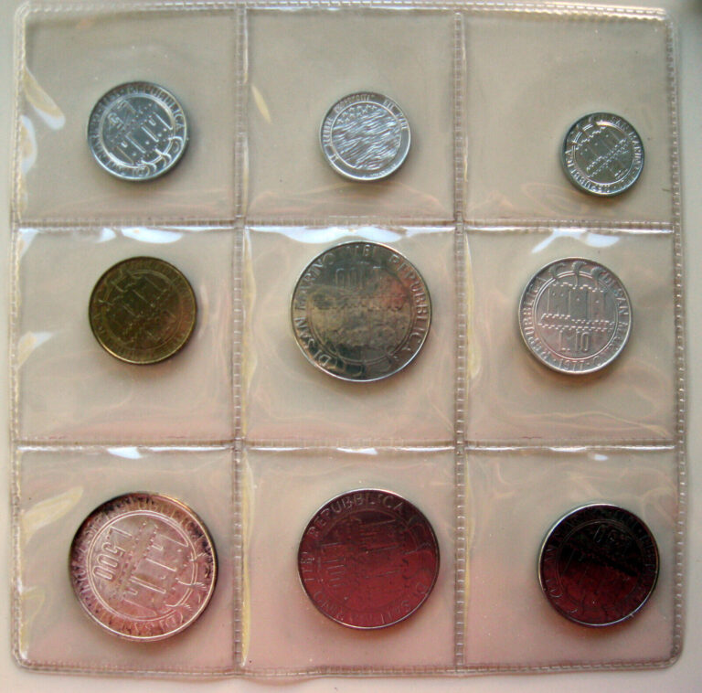 Read more about the article 9COINS SAN MARINO SET 1977 500L SILVER  BU 166