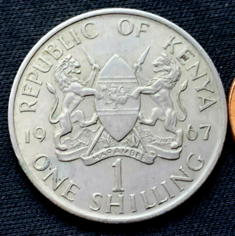 Read more about the article 1967 Kenya One Shilling Coin XF AU  ( Mintage 4 Million )    #K2119