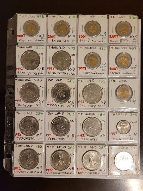 Read more about the article 20 coins set 1992-2007 Thailand Baht