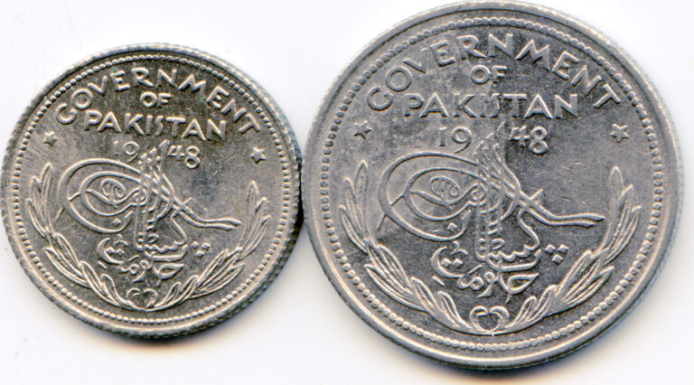 Read more about the article Pakistan 1948 coins lot of (2)  lotmay3261