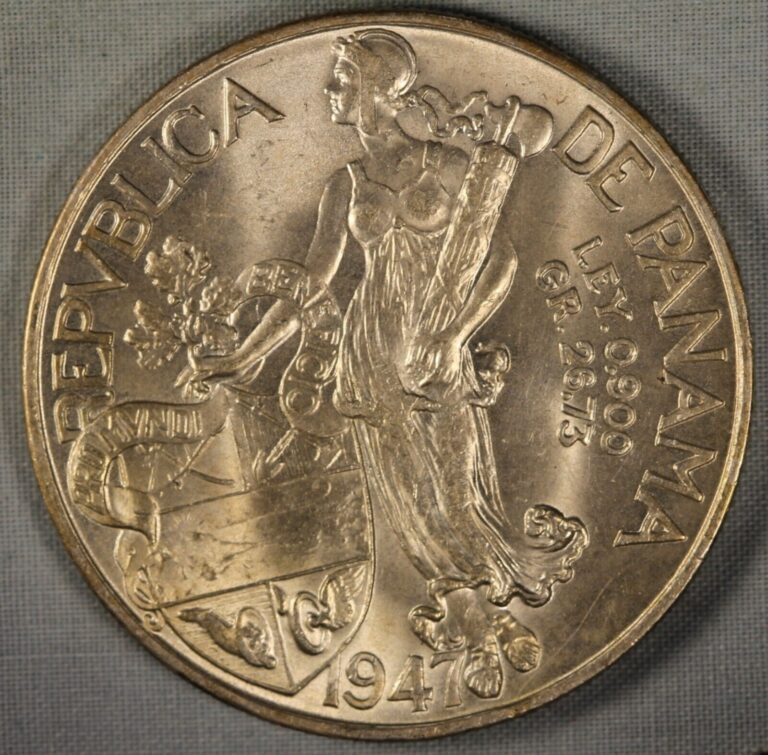 Read more about the article Panama 1947 ~ Silver Balboa~ KM#13~ .900 Silver~GemBU~ 50 000 mintage