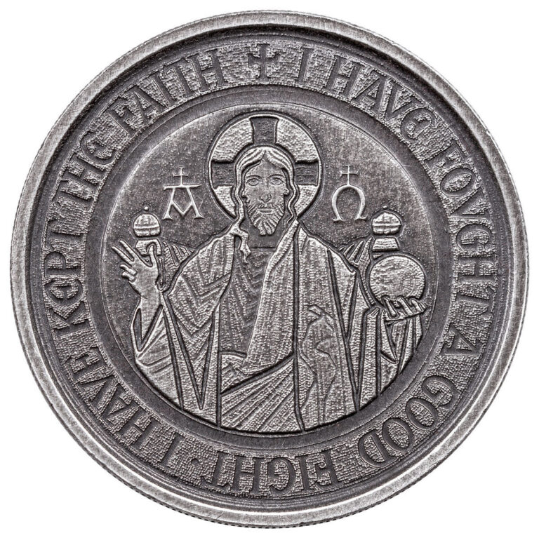 Read more about the article 2021 Samoa Alpha and Omega 1 oz Silver Antiqued 2 Tala Coin GEM BU