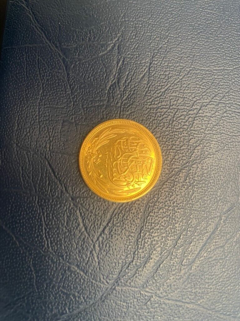 Read more about the article Egyptian Gold Coin  One Egyptian Coin  issued 1916