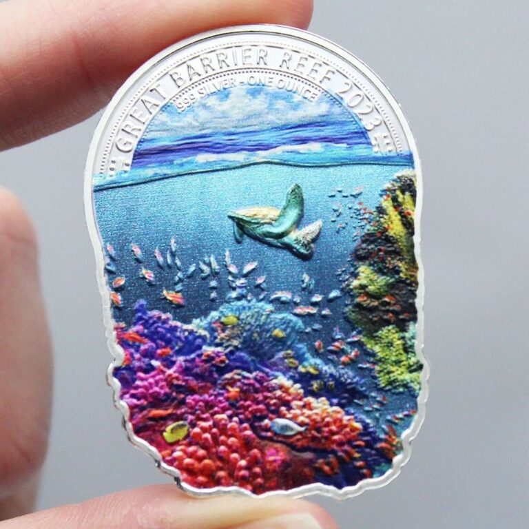 Read more about the article 2023 $2 Fiji 1oz Silver Wonders of Nature “Great Barrier Reef” BU Coin