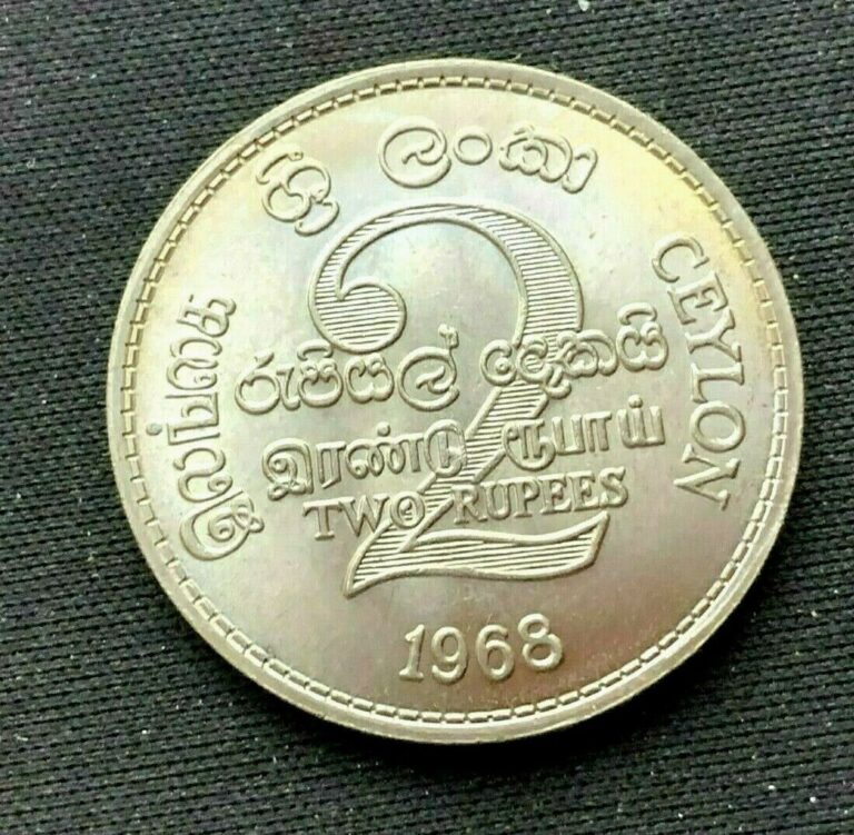 Read more about the article 1968 Ceylon 2 Rupees Coin GEM BU   FAO Issue  MINTAGE 500K   Sri Lanka   #K1607