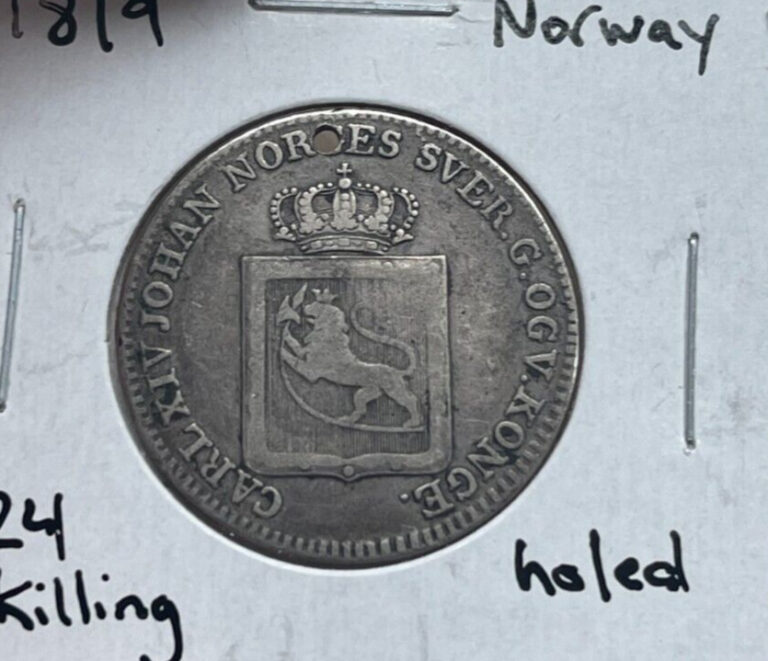 Read more about the article 1819 Norway 24 Skilling – Holed  bg