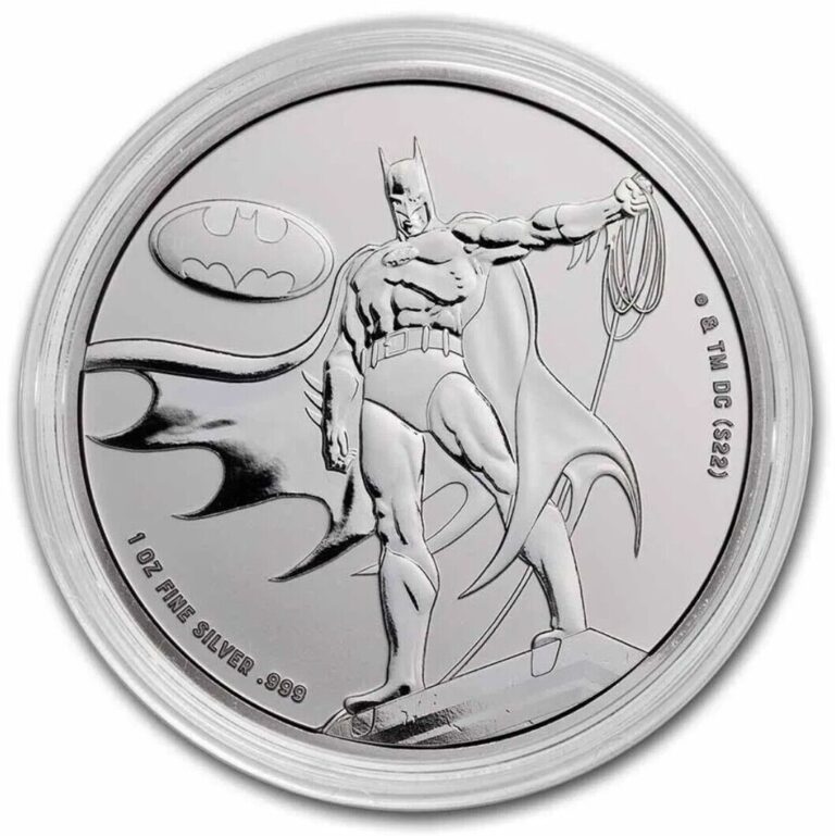 Read more about the article 2023 Samoa 1 oz Silver DC Comics Batman BU in Capsule