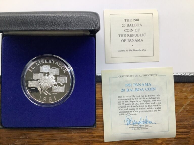 Read more about the article 1981 PANAMA 20 Balboas Proof Silver Coin – “El Libertador”