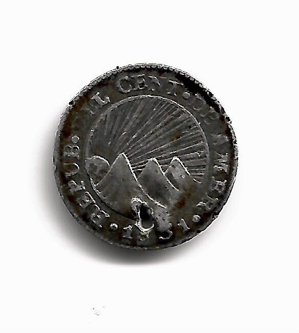 Read more about the article World Coins – Costa Rica 1/2 Real 1831 Silver Coin KM# 20