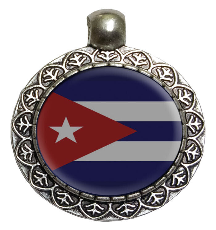 Read more about the article Cuba Handmade National Flag Pendant Necklace/Chain Locket with Hook (L-172)