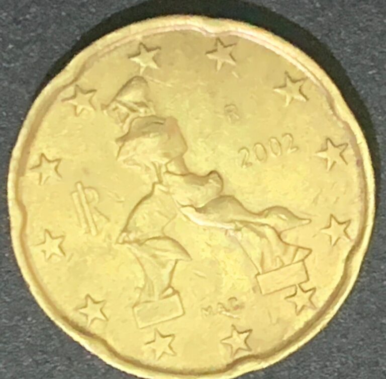 Read more about the article 20 Cents Euro Italy Mac 2002 Coins