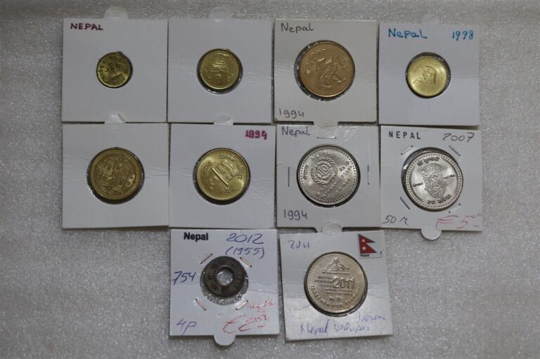 Read more about the article NEPAL – 10 OLD COINS LOT B49 #1731