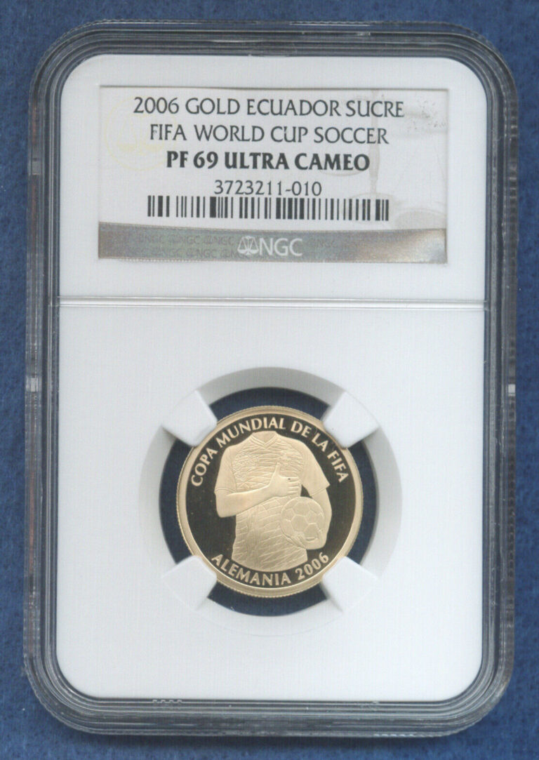 Read more about the article ECUADOR  Sucre 2006 FIFA WORLD CUP – PF69 -KM115 – FR13 – SCEC722