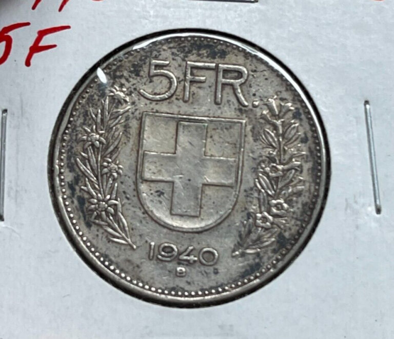 Read more about the article 1940 Switzerland 5 Francs  bg