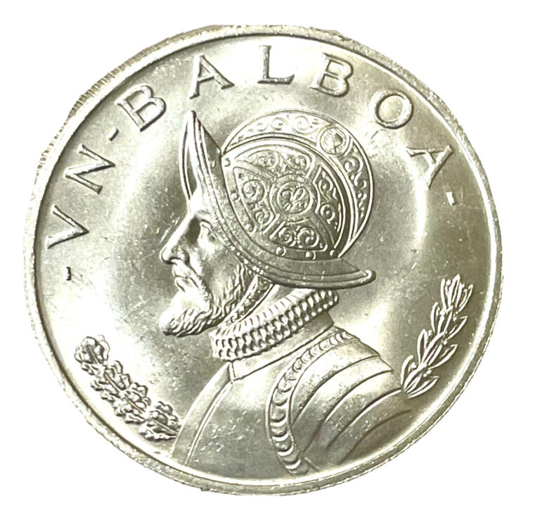 Read more about the article 1966 PANAMA 🇵🇦 BALBOA -90% SILVER Coin  Vasco Nunez  Large Coin! Great Detail!