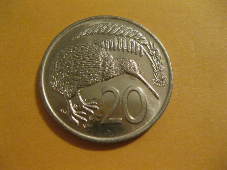 Read more about the article 1982 New Zealand 20 Cent Coin KIWI BIRD  world coins
