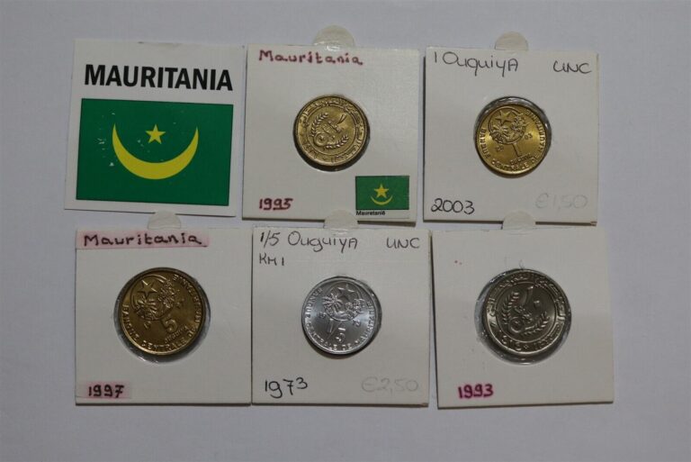 Read more about the article MAURITANIA – 5 HIGH GRADE COINS B49 #1749