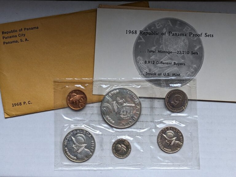 Read more about the article 1968 Panama Proof Set 90% Silver Balboa US Mint OGP San Francisco
