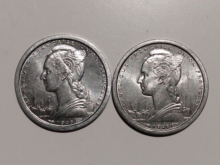 Read more about the article 1948 CAMEROUN 1 FRANC  (2 COINS) ALUMINUM AFRICA