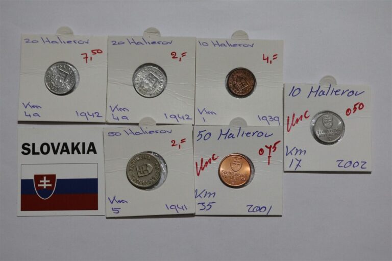 Read more about the article SLOVAKIA – 6 OLD COINS LOT B49 #N228