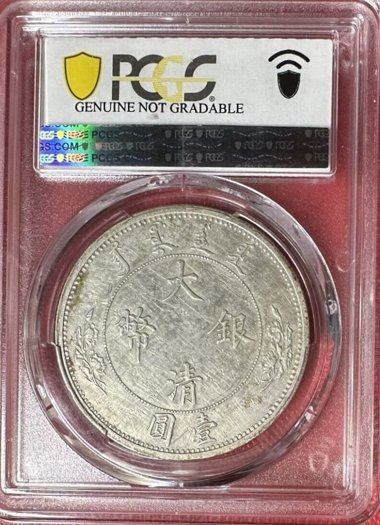 Read more about the article China 1910 empire $1 silver coin PCGS-AU detail