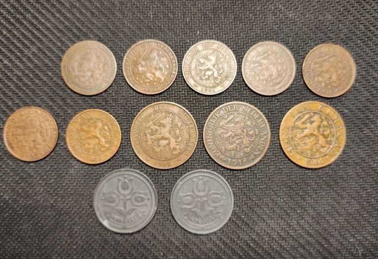 Read more about the article Lot Of 12 Rare Old Dutch Colonial And Netherlands Coins