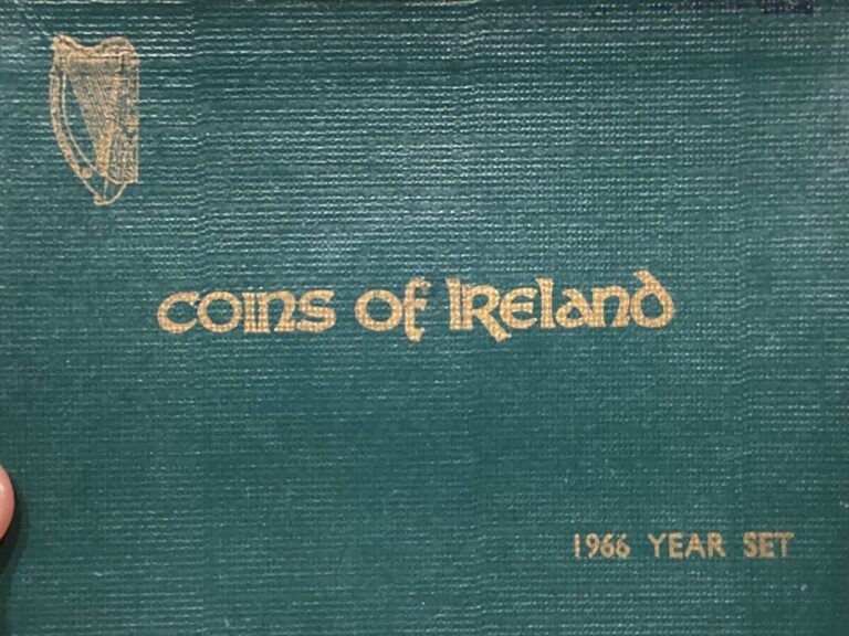 Read more about the article 1966 IRELAND IRISH Easter Coin Year Set w PEARSE Silver 10 Shilling- Rare