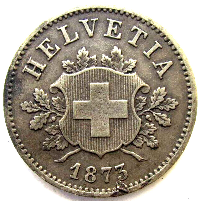 Read more about the article SWITZERLAND COINS  10 RAPPEN 1873  COAT of ARMS  SILVER BILLON