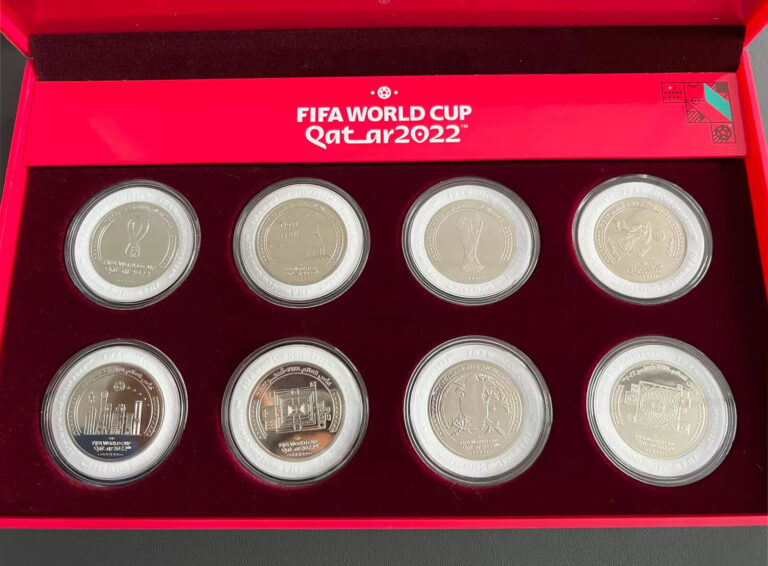 Read more about the article 8PCS 2022 Qatar 1 Riyal World Cup Commemorative Coin UNC