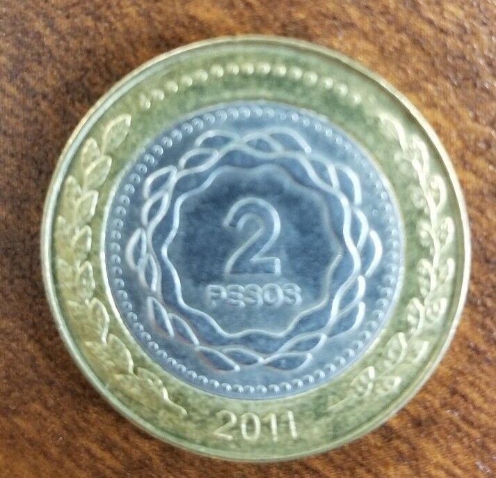 Read more about the article Argentina 2 Peso coin 2011 – Bimetallic